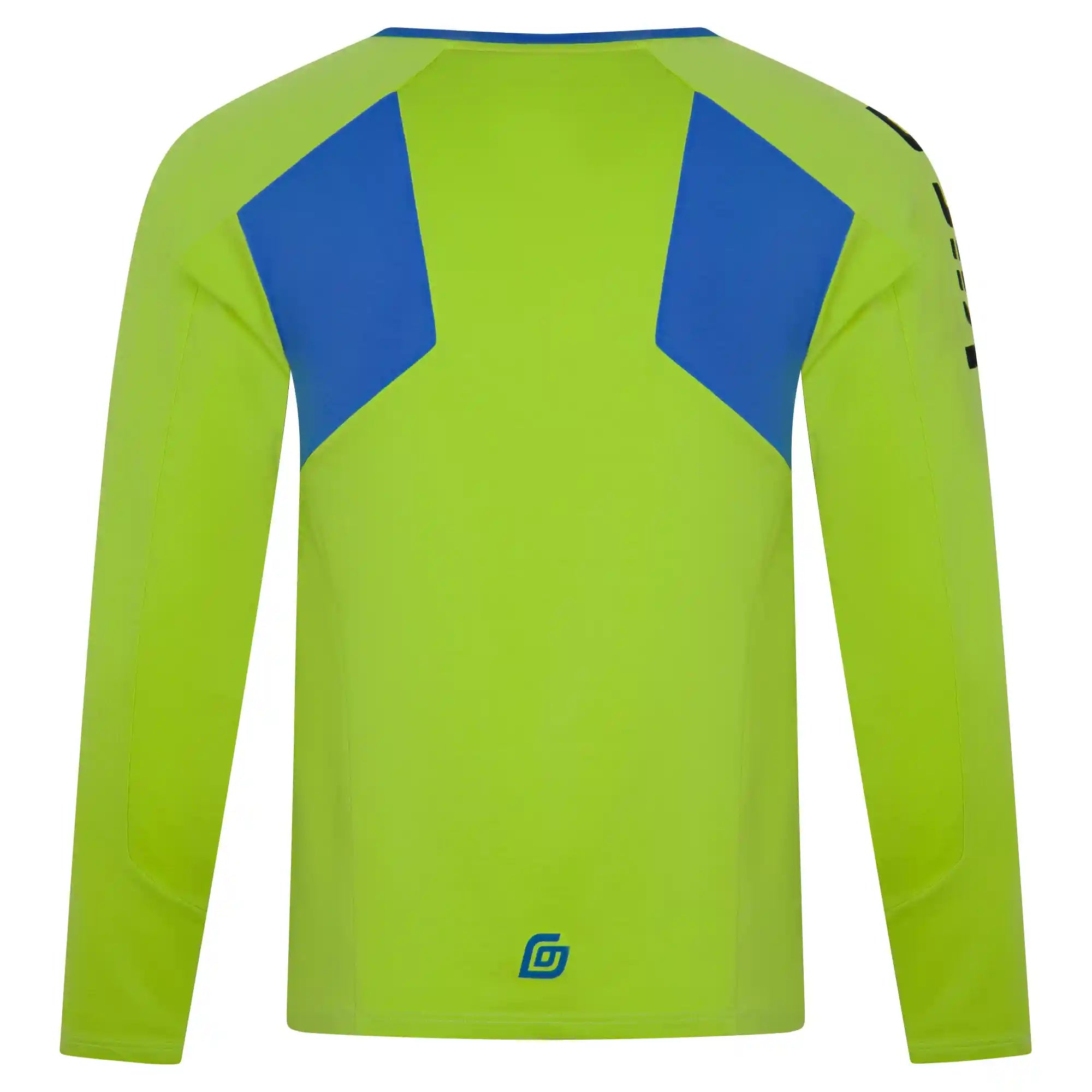 KiiGO Herren Longshirt in knalligem Limepunch. Fitness, Running, Workout. Weich und angenehm auf der Haut, aus 100% biologisch abbaubaren Fasern. Atmungsaktiv, schnelltrocknend, stylisch. 